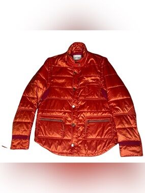 Jet Set Convertible Ski Jacket Vest Metallic Puffer Après Ski Designer Luxury